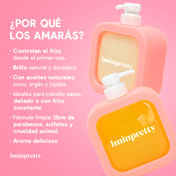 Kit Keratina 1minpretty (shampoo + acondicionador)