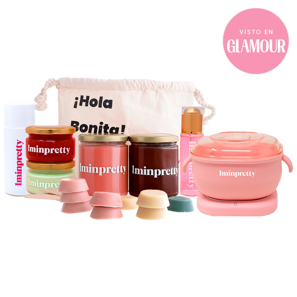 Kit 1minpretty: tarros de cera fundidor refill exfoliante cr