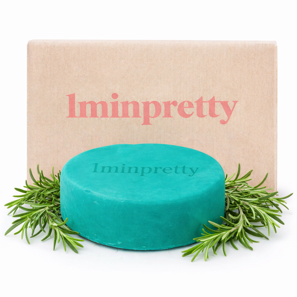 Shampoo en barra de romero - cabello graso