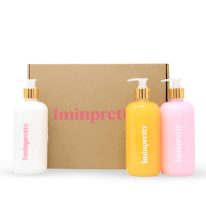 Kit: shampoo + acondicionador + jabón corporal